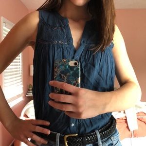 American Eagle Navy Blue Tank